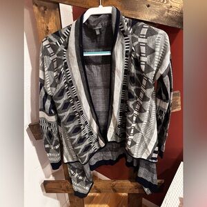 Navy blue and gray cardigan size medium